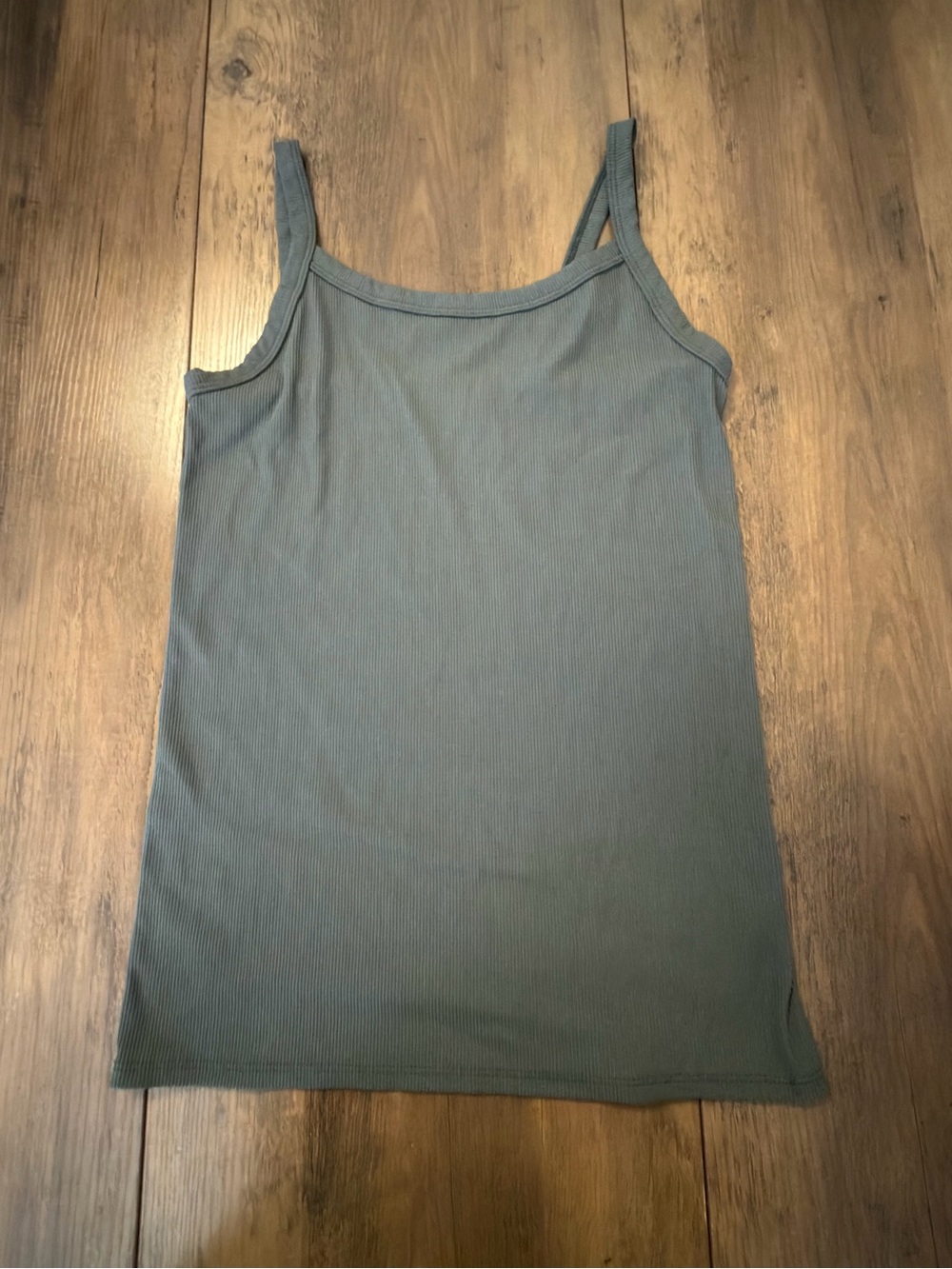 Women’s Ribbed Tank Top in Green